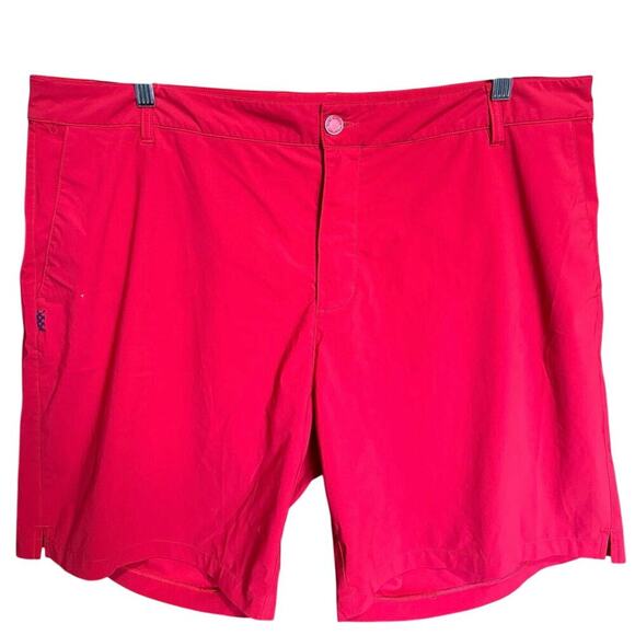 Rhone Resort Shorts Unlined Stretchy Chino Style Pockets In Red Size 40 - Picture 4 of 13
